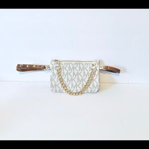 NWT Michael Kors Logo Leather Fanny Pack